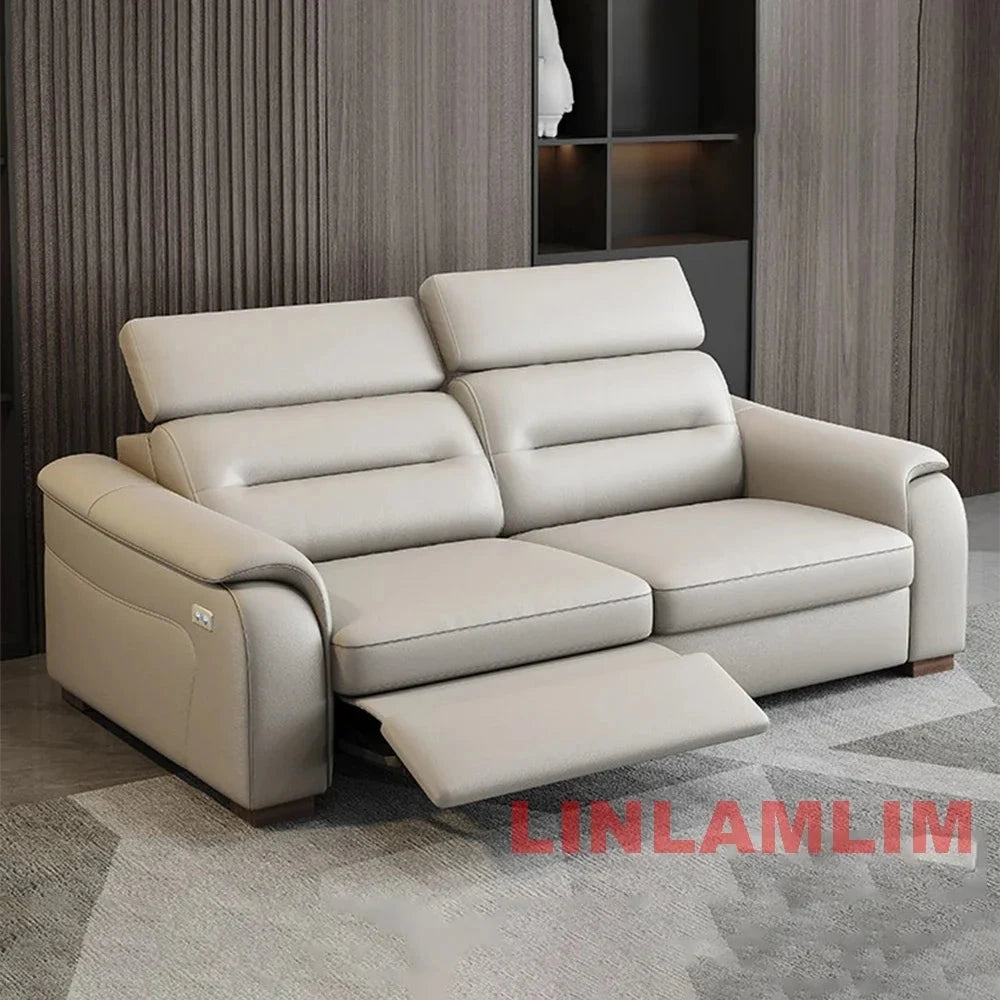 MINGDIBAO Multifunctional Convertible Sofa Bed With Eletric Recliner, Folding Sofa Cama With Power Reclining Seats &amp; Storage Box Manwatstore