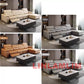 MINGDIBAO Multifunctional Convertible Sofa Bed With Eletric Recliner, Folding Sofa Cama With Power Reclining Seats & Storage Box Manwatstore