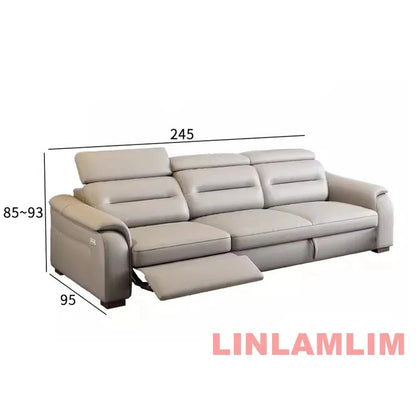 MINGDIBAO Multifunctional Convertible Sofa Bed With Eletric Recliner, Folding Sofa Cama With Power Reclining Seats &amp; Storage Box Manwatstore