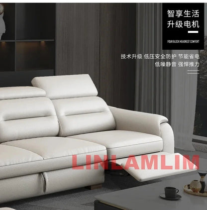 MINGDIBAO Multifunctional Convertible Sofa Bed With Eletric Recliner, Folding Sofa Cama With Power Reclining Seats &amp; Storage Box Manwatstore