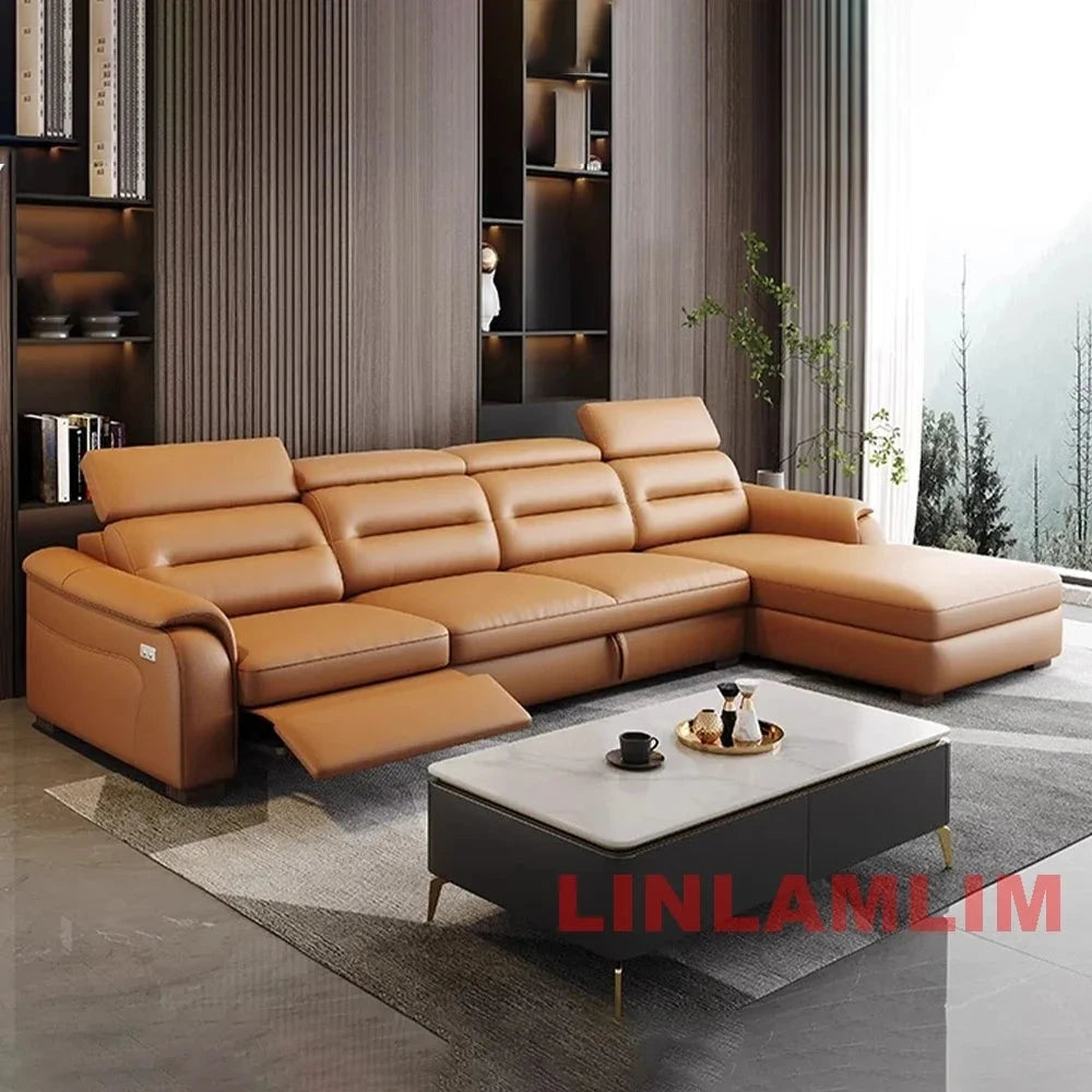 MINGDIBAO Multifunctional Convertible Sofa Bed With Eletric Recliner, Folding Sofa Cama With Power Reclining Seats &amp; Storage Box Manwatstore