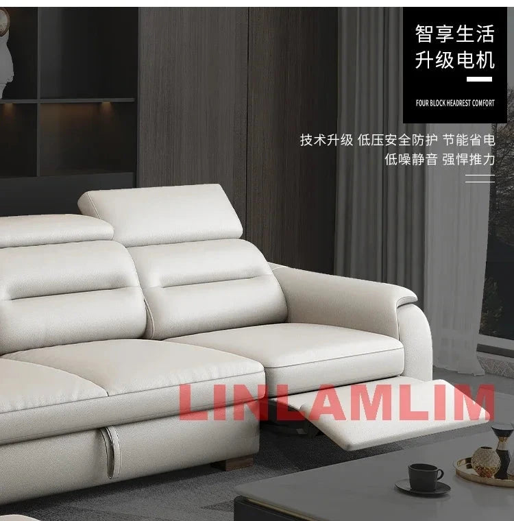 MINGDIBAO Multifunctional Convertible Sofa Bed With Eletric Recliner, Folding Sofa Cama With Power Reclining Seats &amp; Storage Box Manwatstore