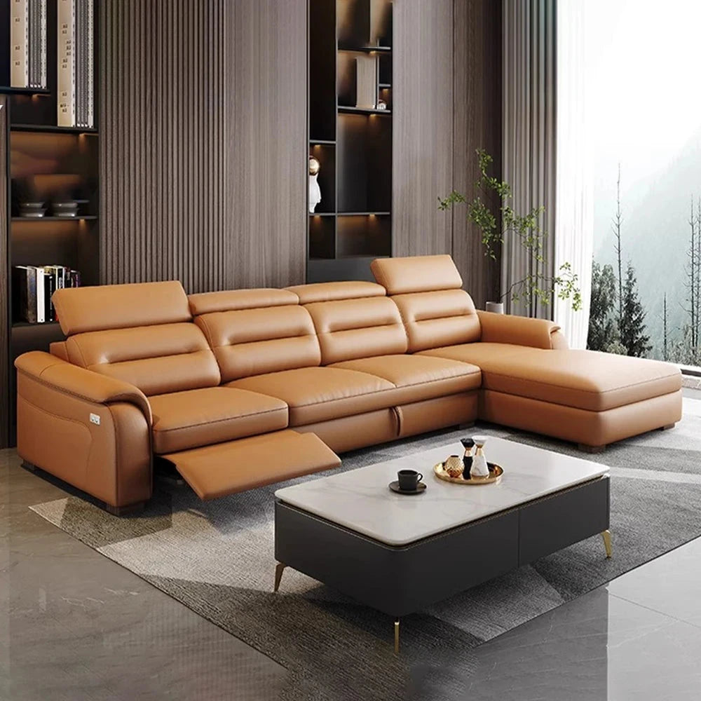 MINGDIBAO Multifunctional Convertible Sofa Bed With Eletric Recliner, Folding Sofa Cama With Power Reclining Seats &amp; Storage Box Manwatstore
