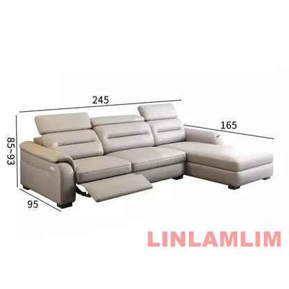 MINGDIBAO Multifunctional Convertible Sofa Bed With Eletric Recliner, Folding Sofa Cama With Power Reclining Seats &amp; Storage Box Manwatstore