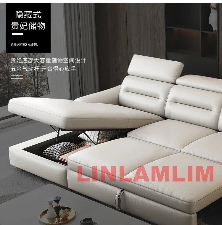 MINGDIBAO Multifunctional Convertible Sofa Bed With Eletric Recliner, Folding Sofa Cama With Power Reclining Seats &amp; Storage Box Manwatstore