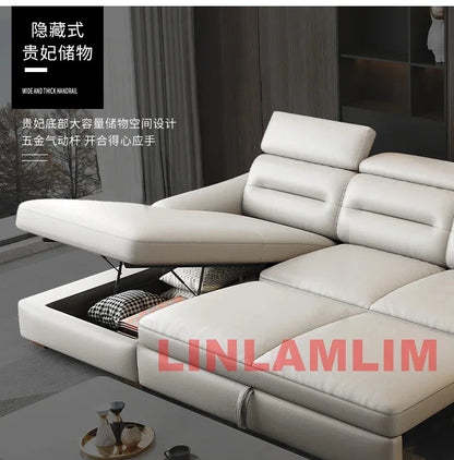 MINGDIBAO Multifunctional Convertible Sofa Bed With Eletric Recliner, Folding Sofa Cama With Power Reclining Seats &amp; Storage Box Manwatstore