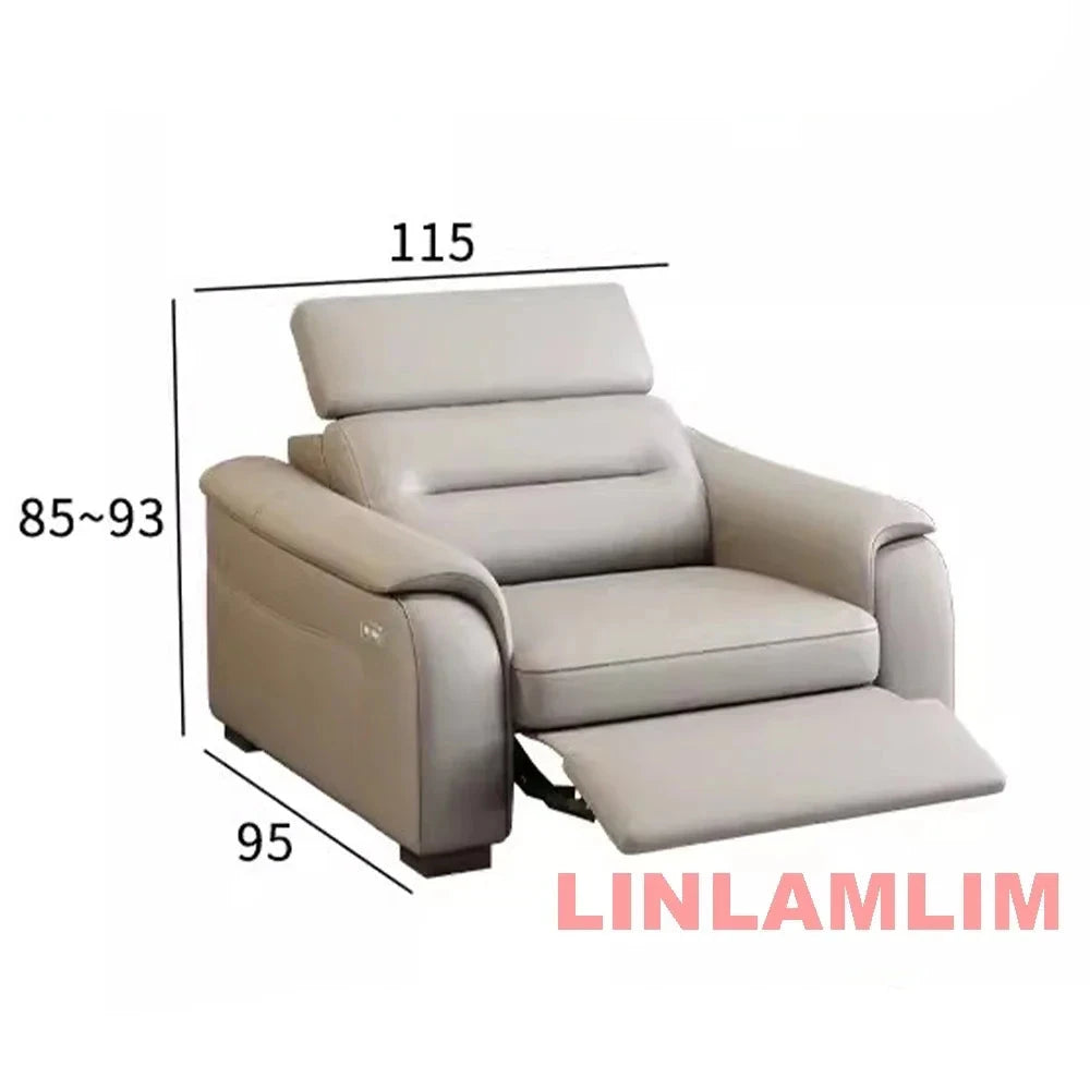 MINGDIBAO Multifunctional Convertible Sofa Bed With Eletric Recliner, Folding Sofa Cama With Power Reclining Seats &amp; Storage Box Manwatstore