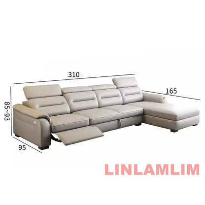 MINGDIBAO Multifunctional Convertible Sofa Bed With Eletric Recliner, Folding Sofa Cama With Power Reclining Seats &amp; Storage Box Manwatstore
