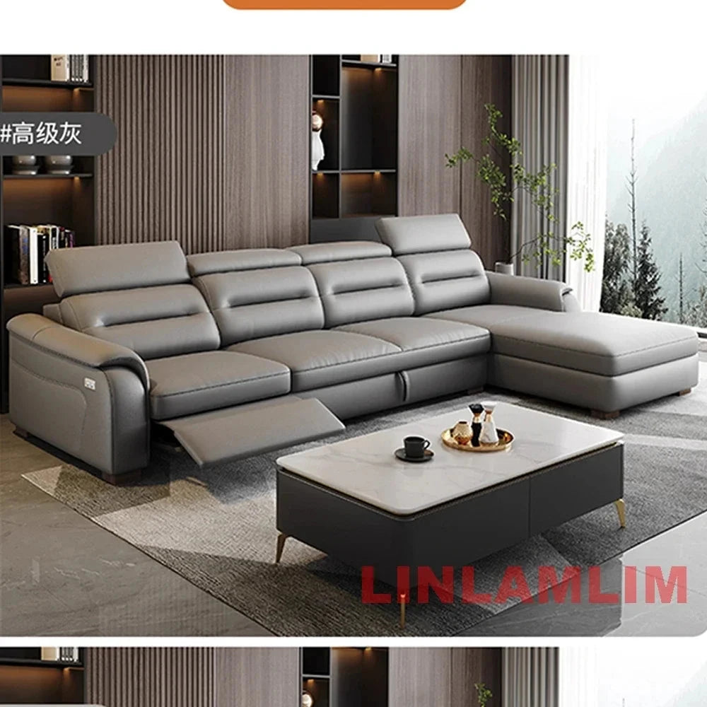 MINGDIBAO Multifunctional Convertible Sofa Bed With Eletric Recliner, Folding Sofa Cama With Power Reclining Seats &amp; Storage Box Manwatstore