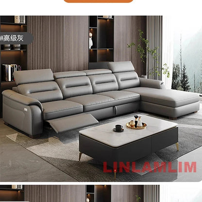 MINGDIBAO Multifunctional Convertible Sofa Bed With Eletric Recliner, Folding Sofa Cama With Power Reclining Seats &amp; Storage Box Manwatstore
