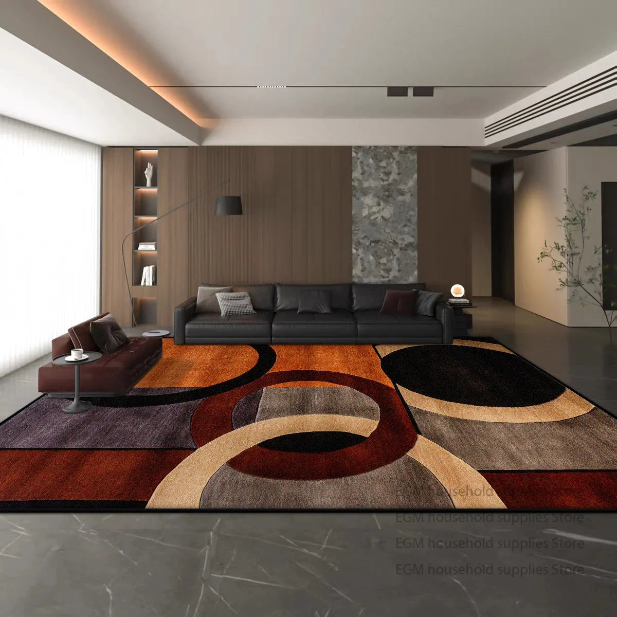 Modern American Style Carpet for Living Room Decoration Bedroom Bedside Large Area Rug Home Entrance Antiskid Absorbent Bath Mat Manwatstore