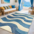 Modern Blue Living Room Sofa Carpet Decoration Bedroom Non-slip Machine Washable Area Rug Soft Fluffy Office Large Size Carpets Manwatstore