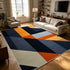 Modern Blue Orange Geometric Abstract Carpet Living Room Large Area Rugs Bedroom Decor Washable Non-slip Soft Fluffy Floor Mat Manwatstore