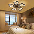 Modern Ceiling Fan with LED Light, Remote Control & Bluetooth , 6-Speed Wind Settings ceiling fan Manwatstore