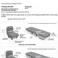 Modern folding sofa bed apartment small apartment simple single and double folding sofa with armrest Manwatstore