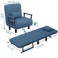 Modern folding sofa bed apartment small apartment simple single and double folding sofa with armrest Manwatstore