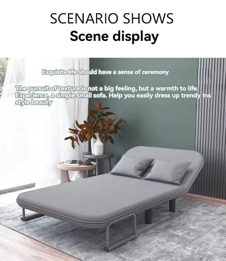Modern folding sofa bed apartment small apartment simple single and double folding sofa with armrest Manwatstore