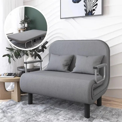 Modern folding sofa bed apartment small apartment simple single and double folding sofa with armrest Manwatstore