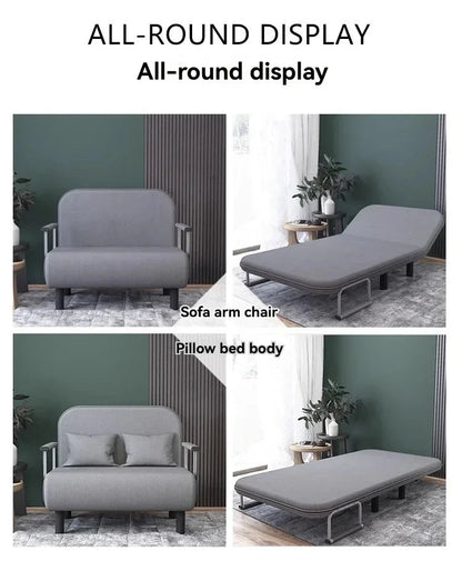 Modern folding sofa bed apartment small apartment simple single and double folding sofa with armrest Manwatstore