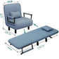Modern folding sofa bed apartment small apartment simple single and double folding sofa with armrest Manwatstore