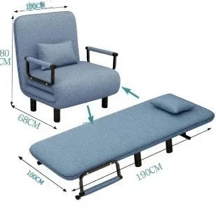 Modern folding sofa bed apartment small apartment simple single and double folding sofa with armrest Manwatstore