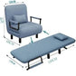 Modern folding sofa bed apartment small apartment simple single and double folding sofa with armrest Manwatstore