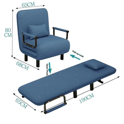 Modern folding sofa bed apartment small apartment simple single and double folding sofa with armrest Manwatstore