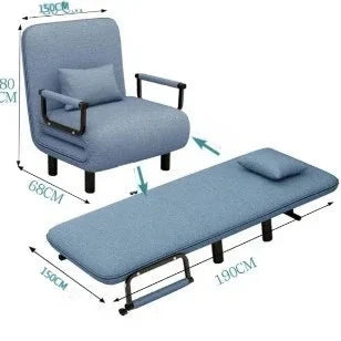 Modern folding sofa bed apartment small apartment simple single and double folding sofa with armrest Manwatstore