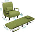 Modern folding sofa bed apartment small apartment simple single and double folding sofa with armrest Manwatstore