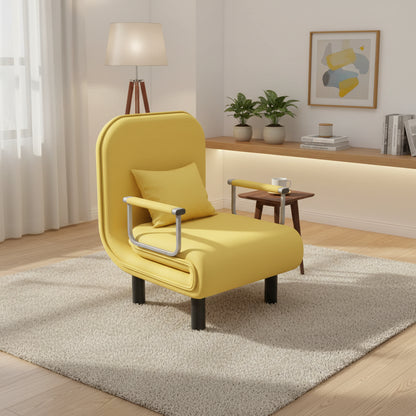 Modern Grey Sofa Bed – Folding Recliner for Small Apartments Manwatstore
