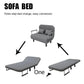 Modern Grey Sofa Bed – Folding Recliner for Small Apartments Manwatstore