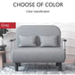 Modern Grey Sofa Bed – Folding Recliner for Small Apartments Manwatstore