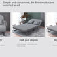 Modern Grey Sofa Bed – Folding Recliner for Small Apartments Manwatstore