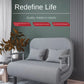 Modern Grey Sofa Bed – Folding Recliner for Small Apartments Manwatstore