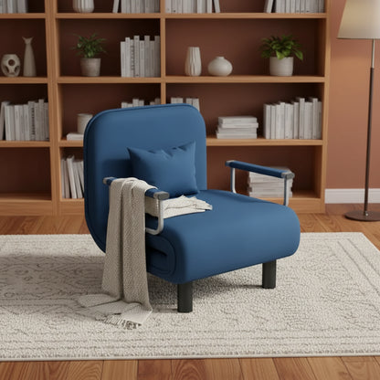 Modern Grey Sofa Bed – Folding Recliner for Small Apartments Manwatstore