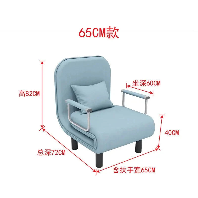 Modern Grey Sofa Bed – Folding Recliner for Small Apartments Manwatstore