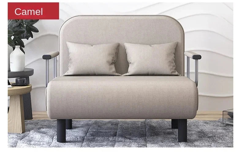 Modern Grey Sofa Bed – Folding Recliner for Small Apartments Manwatstore