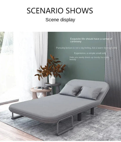Modern Grey Sofa Bed – Folding Recliner for Small Apartments Manwatstore