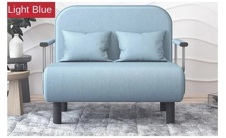 Modern Grey Sofa Bed – Folding Recliner for Small Apartments Manwatstore
