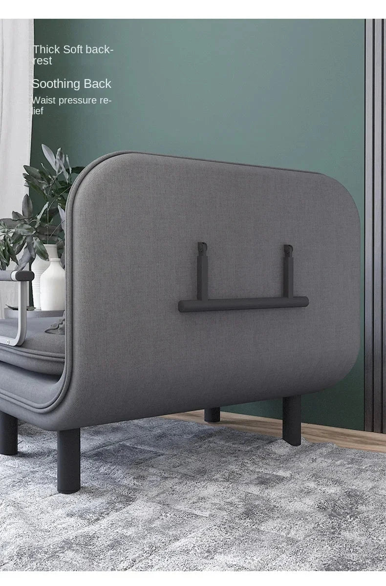 Modern Grey Sofa Bed – Folding Recliner for Small Apartments Manwatstore