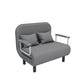 Modern Grey Sofa Bed – Folding Recliner for Small Apartments Manwatstore
