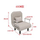 Modern Grey Sofa Bed – Folding Recliner for Small Apartments Manwatstore
