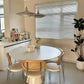 Modern Home Dining Table Oval White Deco Balcony Dining Table Luxury Relaxing Salle A Manger Complet Table Et Chaise Furniture Manwatstore