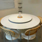 Modern Home Dining Table Oval White Deco Balcony Dining Table Luxury Relaxing Salle A Manger Complet Table Et Chaise Furniture Manwatstore
