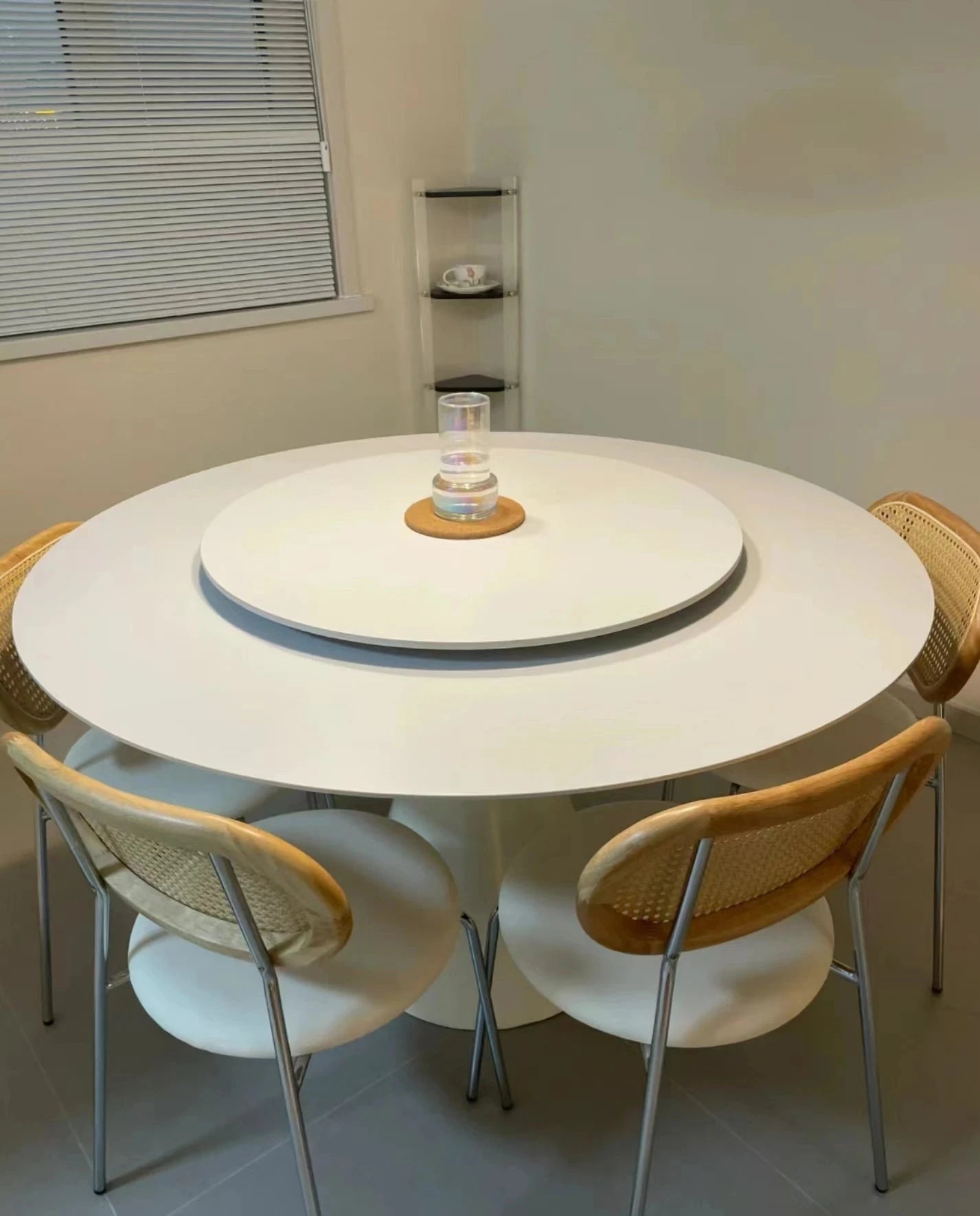 Modern Home Dining Table Oval White Deco Balcony Dining Table Luxury Relaxing Salle A Manger Complet Table Et Chaise Furniture Manwatstore