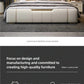 Modern Italian Luxe Leather Upholstered Bed Bed Manwatstore