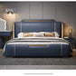 Modern Italian Luxe Leather Upholstered Bed Bed Manwatstore