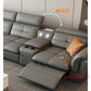 Modern L-Shaped Electric Recliner Sofa Bed – Italian Leather Sectional Couch Manwatstore
