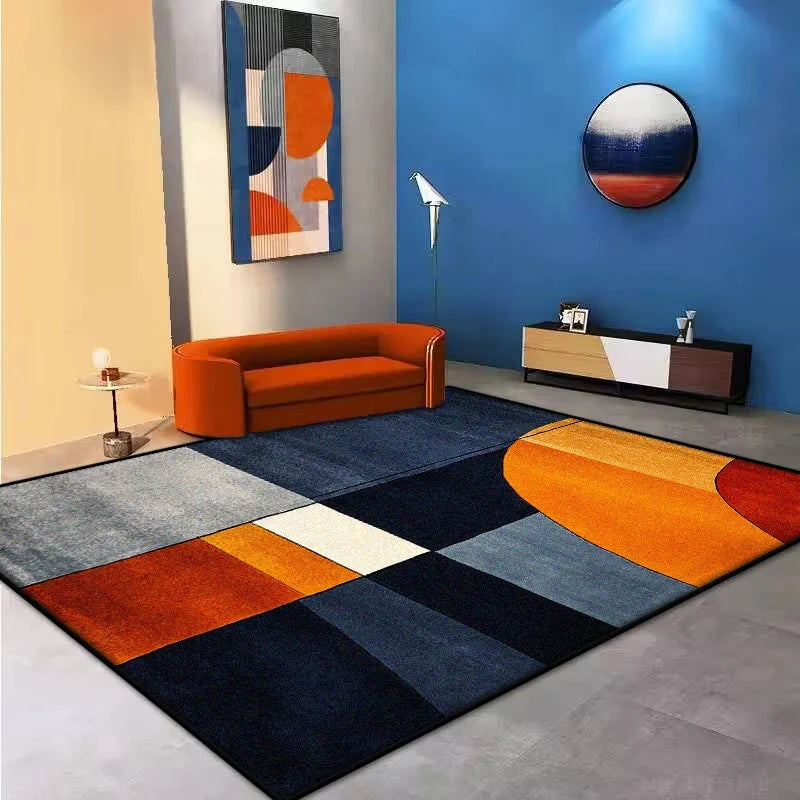 Modern Large Living Room Carpet Decoration Bedroom Washable Geometric Large Area Rugs Non-slip Area Rug Coffee Tables Mat Manwatstore