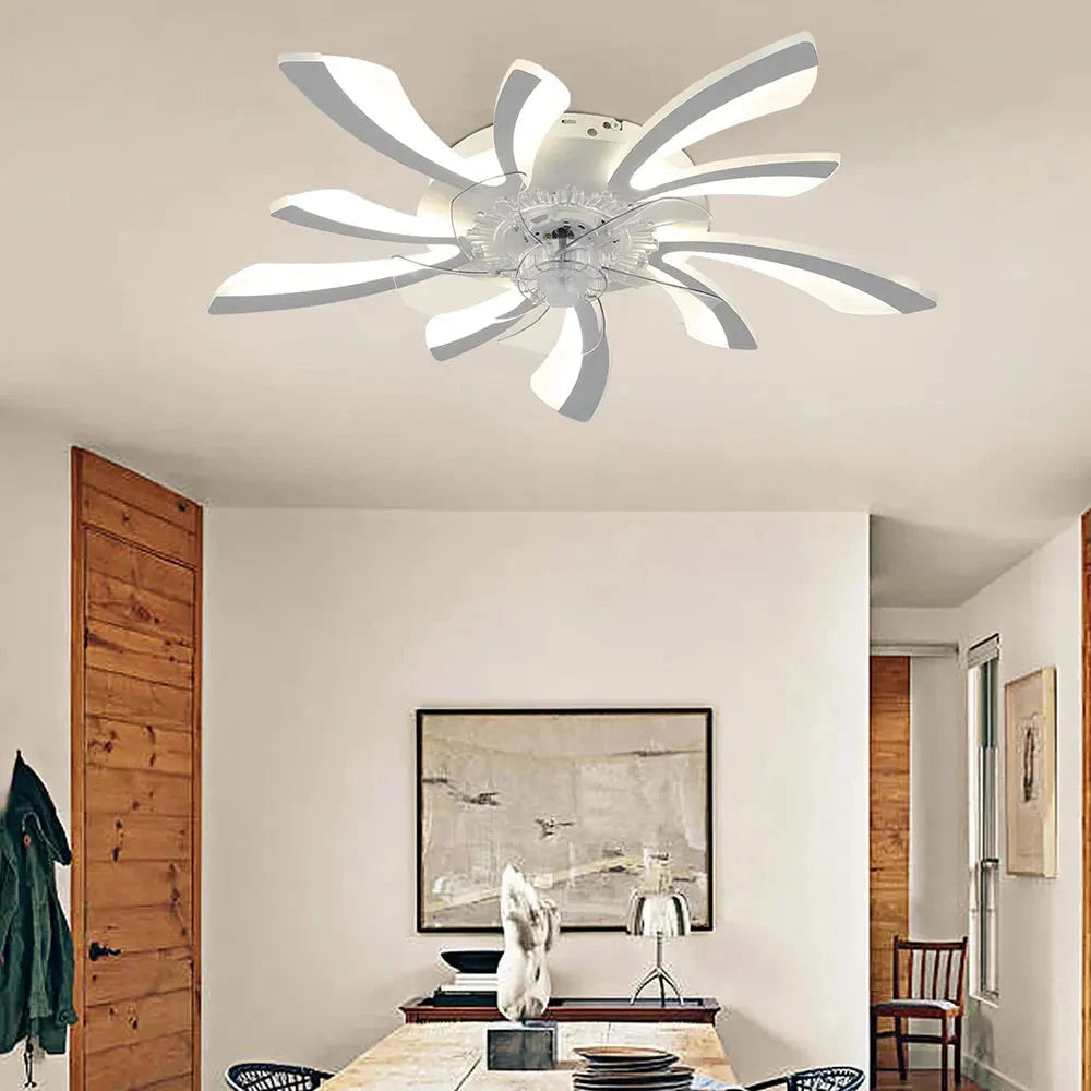 Modern LED Ceiling Fan with Remote Control, 6 Speeds &amp; 3 Colour Temperatures ceiling fan Manwatstore